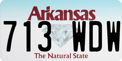 AR license plate 713WDW
