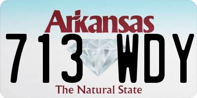 AR license plate 713WDY
