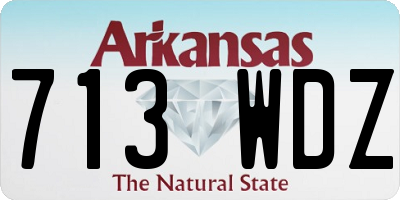 AR license plate 713WDZ
