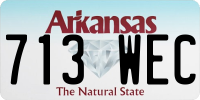 AR license plate 713WEC