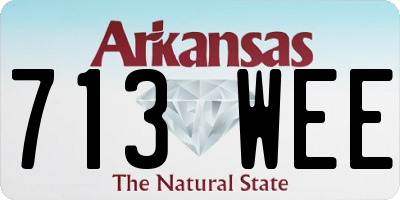 AR license plate 713WEE