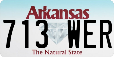 AR license plate 713WER