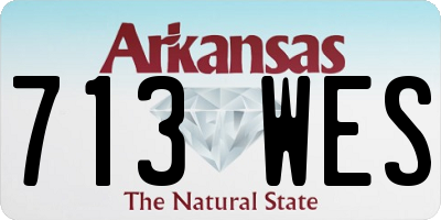 AR license plate 713WES