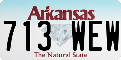 AR license plate 713WEW