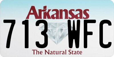 AR license plate 713WFC