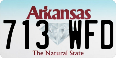 AR license plate 713WFD