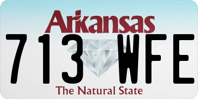 AR license plate 713WFE