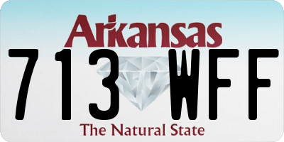 AR license plate 713WFF