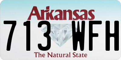 AR license plate 713WFH