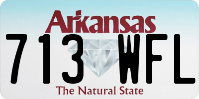 AR license plate 713WFL