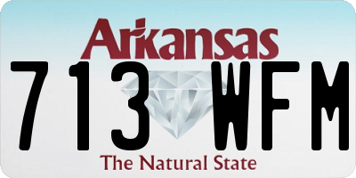 AR license plate 713WFM
