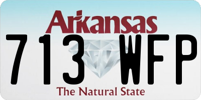 AR license plate 713WFP