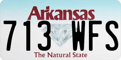AR license plate 713WFS