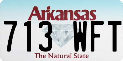 AR license plate 713WFT