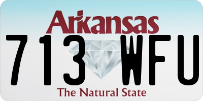 AR license plate 713WFU