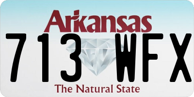 AR license plate 713WFX