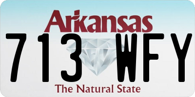 AR license plate 713WFY