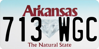 AR license plate 713WGC