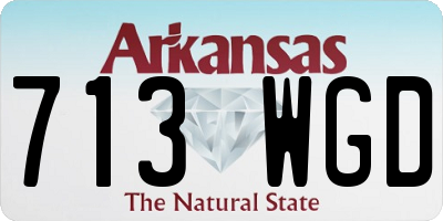 AR license plate 713WGD