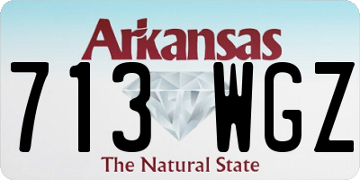 AR license plate 713WGZ