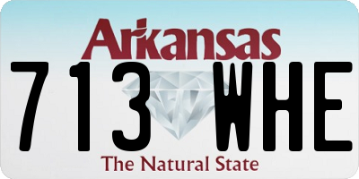 AR license plate 713WHE