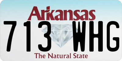 AR license plate 713WHG