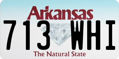AR license plate 713WHI