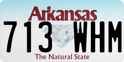 AR license plate 713WHM