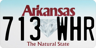 AR license plate 713WHR