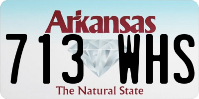 AR license plate 713WHS