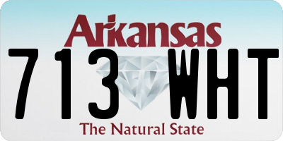AR license plate 713WHT