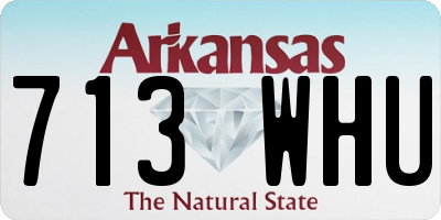 AR license plate 713WHU