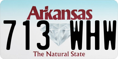 AR license plate 713WHW