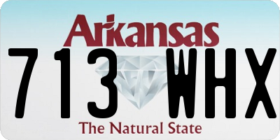 AR license plate 713WHX