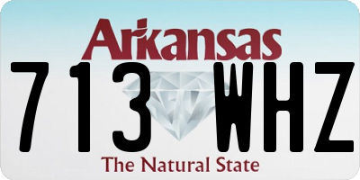 AR license plate 713WHZ