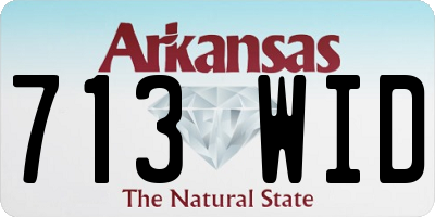 AR license plate 713WID