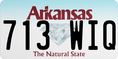 AR license plate 713WIQ
