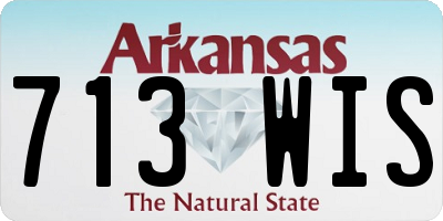 AR license plate 713WIS