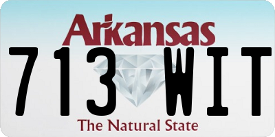 AR license plate 713WIT