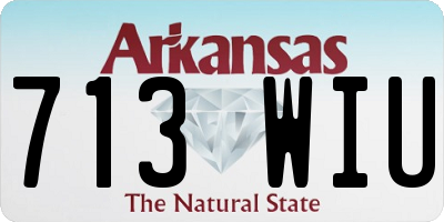 AR license plate 713WIU