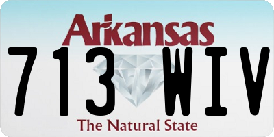 AR license plate 713WIV