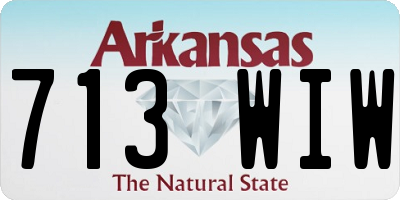 AR license plate 713WIW