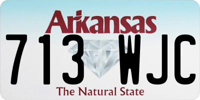 AR license plate 713WJC