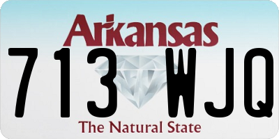 AR license plate 713WJQ