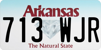 AR license plate 713WJR
