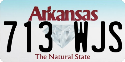 AR license plate 713WJS