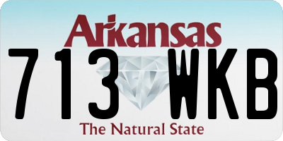 AR license plate 713WKB