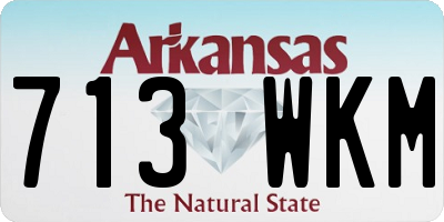 AR license plate 713WKM