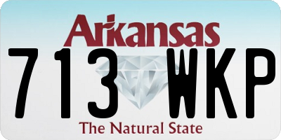 AR license plate 713WKP