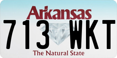 AR license plate 713WKT